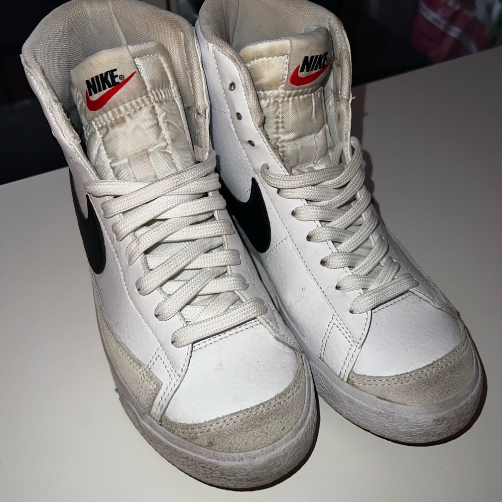 Nike Blazers White and Black High-Tops